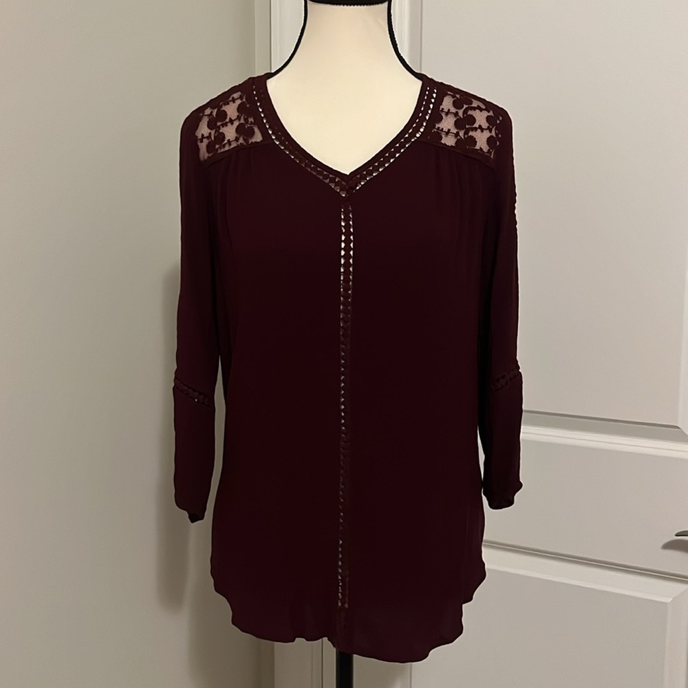 JohnPaulRichard Lace Back Blouse